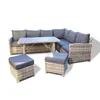 HOME DELUXE - Polyrattan Sitzgruppe BAHIA- inkl. Hocker, Produktbild-Vorschau 1