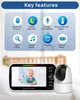 Monitor para bebés AIORBER con cámara, pantalla de 5 Vista previa de la imagen del producto 7