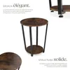Table d’appoint SWINDON 50x62,5cm - Bois foncé industriel, Voir les images du produit 3
