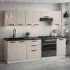 ULWEHOME | Küchenzeile 240 cm Kaschmir, Küchenmöbel-Set Produktbild-Vorschau 5