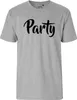 Huuraa Herren T-Shirt Party Schriftzug M Sport Grey Bio Produktbild-Vorschau 2