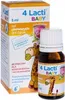 A product box and a bottle of 4 Lacti Baby probiotic drops for children. Náhľad obrázku produktu