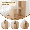 Ausziehbarer Schreibtisch mit Stauraumschrank, 2-in-1 Produktbild-Vorschau 7