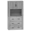 vidaXL Credenza Grigio Sonoma materiale a base di legno Anteprima dell’immagine prodotto 2
