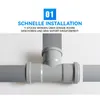 Doppel-Bogen Winkel 87° DN 50, 50 mm Außendurchmesser – Produktbild-Vorschau 3