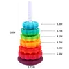 Drehendes Stapelspielzeug Regenbogen-Turm,stapelbares Produktbild-Vorschau 8