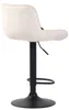2er Set Barhocker Lentini Samt schwarz creme Produktbild-Vorschau 5
