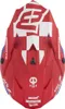 Bogotto V328 Xadrez Carbon Motocross Helm, blau/rot/weiß, M Produktbild-Vorschau 4