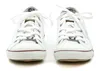 A front view of a pair of white Mustang sneakers against a white background. Produktbild-Vorschau