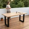 Mucola Piètement de table set de 2 patins de table acier Voir les images du produit 4