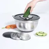 Excellent Houseware 4tlg Rührschüssel mit Reibeaufsätzen Produktbild-Vorschau 8