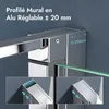 doporro Cabine de Douche en Angle Montage réversible Voir les images du produit 6