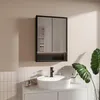 HAJDUK FURNITURE Spiegelkast Badkamer LED Zwart 50x70 cm Productafbeelding-voorbeeld 1