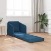 vidaXL Sofa rozkładana niebieska 65 x 80 x 83 cm tkanina Podgląd zdjęcia produktu 3