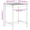 The Living Store 3-tlg. Gartenbar-Set Massivholz Douglasie Produktbild-Vorschau 10