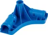 A blue plastic pool connector piece is shown against a white background. Produktbild-Vorschau
