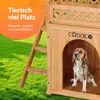 Cadoca Cuccia per gatti con balcone scaletta casetta gatto Anteprima dell’immagine prodotto 8