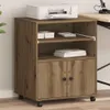 vidaXL Printerstandaard Artisan, eikenhoutlook, 60 x 48 x Productafbeelding-voorbeeld 2