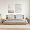 vidaXL Comodini 2 pz. Rovere artigianale 30x30x40 cm Anteprima dell’immagine prodotto 1