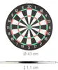 relaxdays Dartscheibe X1 mit Pfeilen Produktbild-Vorschau 4