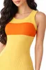 Diesel M-CRESP ABITO Damen Kleid Maxikleid Gelb Produktbild-Vorschau 5