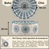 Marrakech pouf sedák kulatý 50 x 25 cm s výplní | Náhled obrázku produktu 3