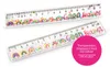 TRENDHAUS GOOD FEELINGS righelli glitterati 16cm arcobaleno Anteprima dell’immagine prodotto 1