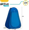 Tente active douche vestiaire Sans sol Bleu 120 x 120 x 190 Voir les images du produit 9