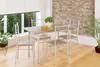 CASARIA® Ensemble table à manger avec 4 chaises chêne Voir les images du produit 4