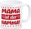 Mama ist der Hamma Kaffeebecher zum Muttertag in rot Produktbild-Vorschau 1