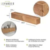 levandeo Wandregal Holz Massiv 60x10cm Eiche Farbig Produktbild-Vorschau 3