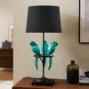riess-ambiente Tischlampe WILDLIFE 75cm schwarz türkis Produktbild-Vorschau 1