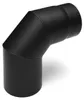 Raik Basic Rauchrohrbogen 130mm schwarz 90° – 3teilig, ohne Produktbild-Vorschau 1