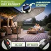 tillvex Alu Ampelschirm Cappuccino LED Solar Ø 300 cm mit Produktbild-Vorschau 6