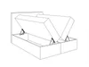A line drawing of an open bed frame with storage compartments. Produktbild-Vorschau