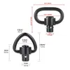 4 Pack QD Sling Swivels 1,25 "Heavy Duty Quick Náhled obrázku produktu 4