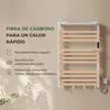 S'AFIELINA Toallero eléctrico baño con balda 700 × 600 mm Vista previa de la imagen del producto 3