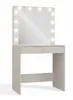 A vanity table with a mirror and lights. Anteprima dell’immagine prodotto