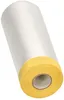A roll of plastic sheeting with masking tape attached to one end, presented against a white background. Náhled obrázku produktu