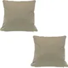 Kissenbezug 2er Set 50x50 cm Sand Beige Samt weich Produktbild-Vorschau 1