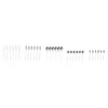 A collection of cutlery arranged in rows on a white background. Produktbild-Vorschau