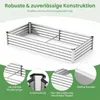 COSTWAY 3 w 1 – podwyższona grządka metalowa z szklarnią, Podgląd zdjęcia produktu 7