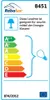 An energy efficiency label for a light fixture. Produktbild-Vorschau