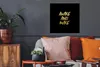 MuchoWow® Poster Zitat - Kreativ - Gold - Schwarz 50x50 cm Produktbild-Vorschau 2
