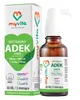 A product shot of a bottle of vitamins and its packaging, presented on a white background. Produktbild-Vorschau