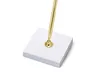 Stifthalter mit Kugelschreiber 8x8x16cm weiß / gold Produktbild-Vorschau 3