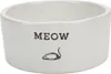 Beeztees Meow - Katzennapf - Keramik - weiß - 11,5x4 cm Produktbild-Vorschau 2