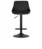 A black bar stool on a white background. Voir les images du produit