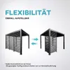80/88 Lamellenwand 0,93 m Aluminium Anthrazit für Solid und Produktbild-Vorschau 6