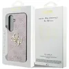 The image shows the product packaging for a Guess phone case, with the phone case visible inside the packaging on the left and the packaging box on the right. Produktbild-Vorschau